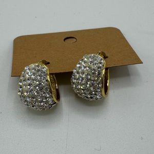 JCM Jewelry, rhinestone cuff earrings